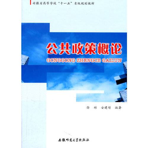 公共政策概论（2011年安徽师范大学出版社出版的图书）
