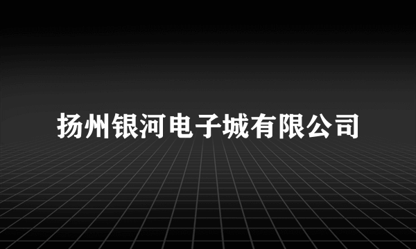 扬州银河电子城有限公司