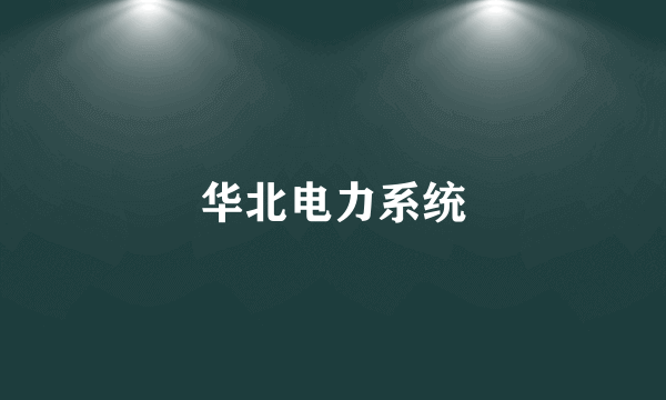 华北电力系统