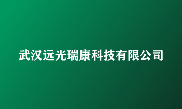武汉远光瑞康科技有限公司