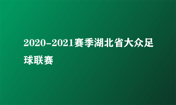 2020-2021赛季湖北省大众足球联赛