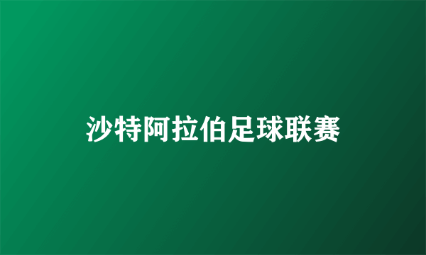 沙特阿拉伯足球联赛