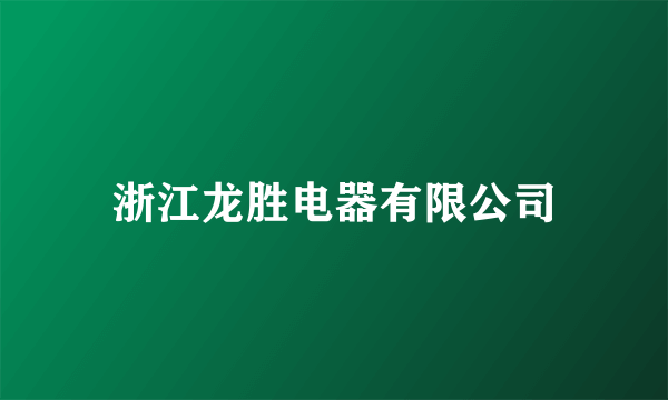 浙江龙胜电器有限公司