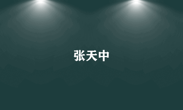 张天中