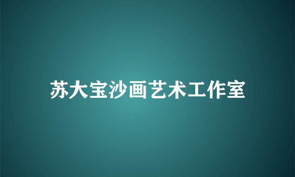 苏大宝沙画艺术工作室
