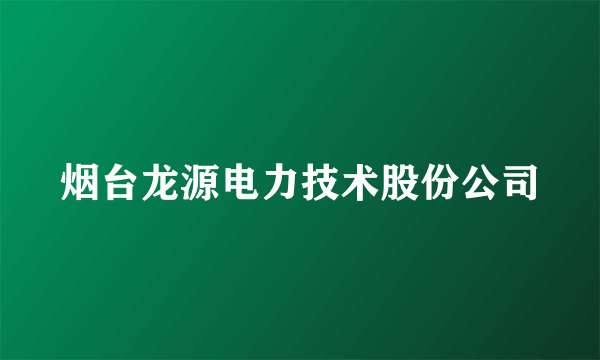 烟台龙源电力技术股份公司