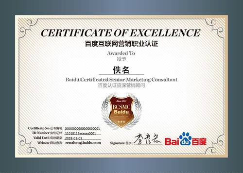 百度认证营销专家