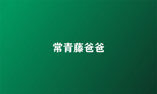 常青藤爸爸