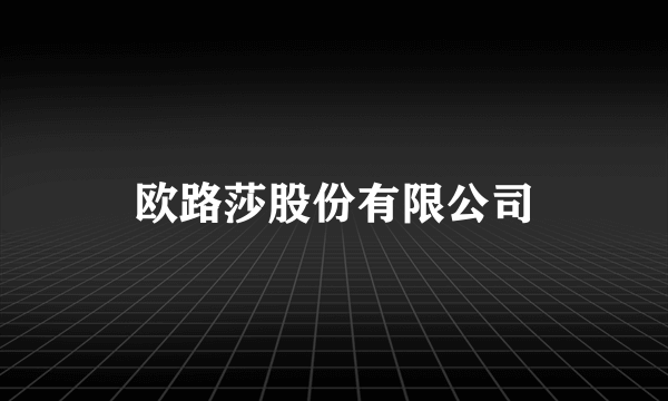 欧路莎股份有限公司