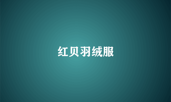 红贝羽绒服