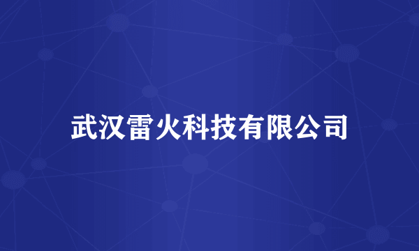 武汉雷火科技有限公司