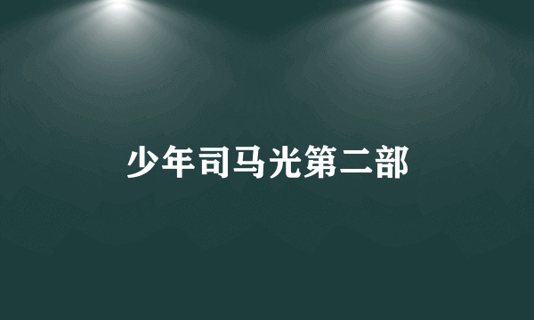 少年司马光第二部