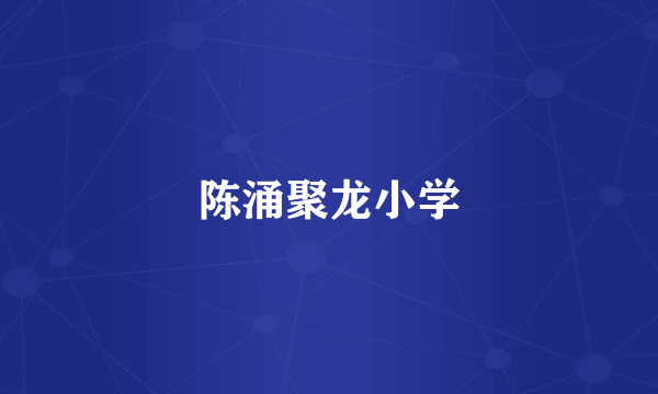 陈涌聚龙小学