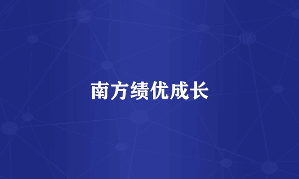 南方绩优成长