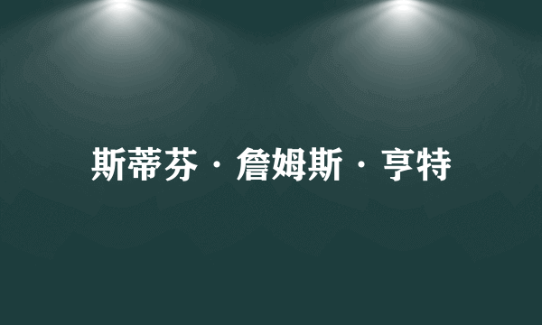 斯蒂芬·詹姆斯·亨特