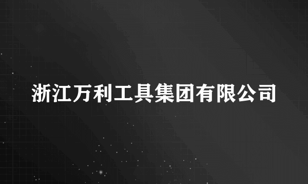 浙江万利工具集团有限公司