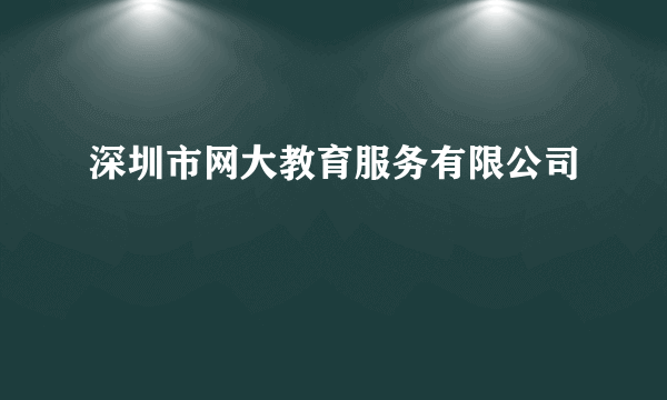 深圳市网大教育服务有限公司