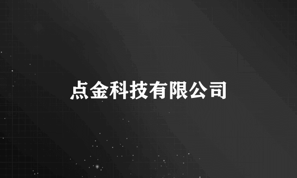 点金科技有限公司