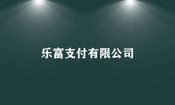 乐富支付有限公司