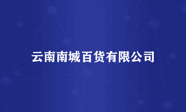 云南南城百货有限公司