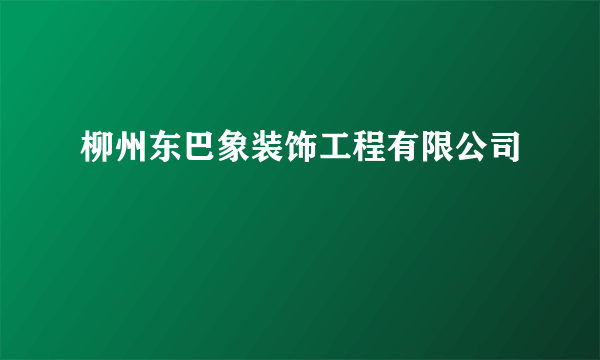 柳州东巴象装饰工程有限公司