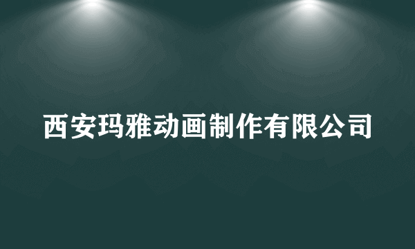 西安玛雅动画制作有限公司