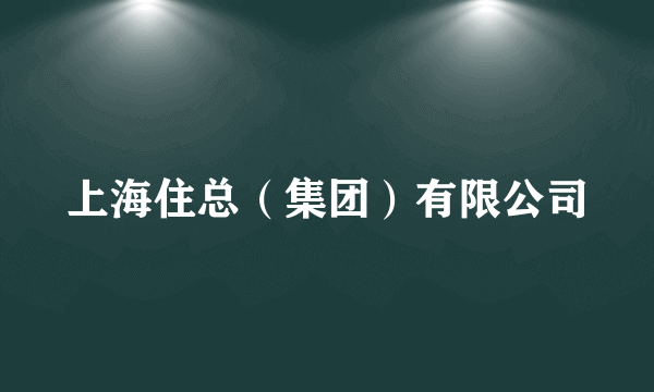 上海住总（集团）有限公司
