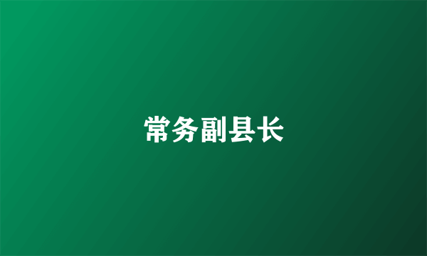 常务副县长
