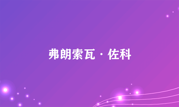 弗朗索瓦·佐科