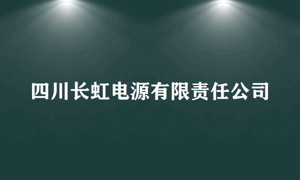 四川长虹电源有限责任公司