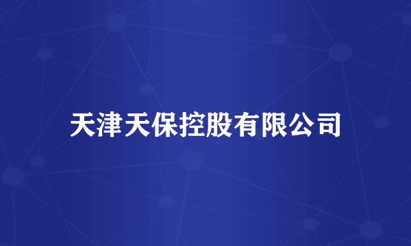 天津天保控股有限公司