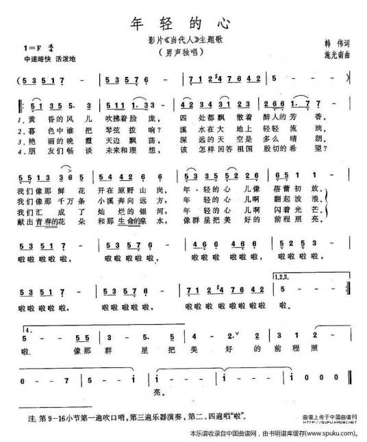 年轻的心（巫启贤、伊能静、裘海正、方文琳演唱歌曲）