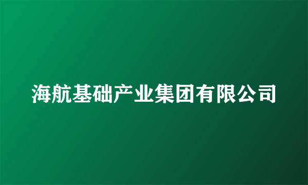 海航基础产业集团有限公司