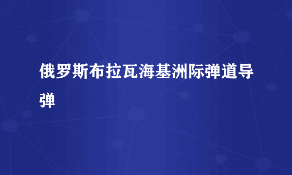 俄罗斯布拉瓦海基洲际弹道导弹