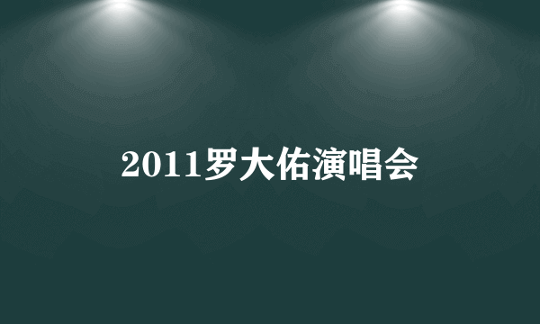 2011罗大佑演唱会