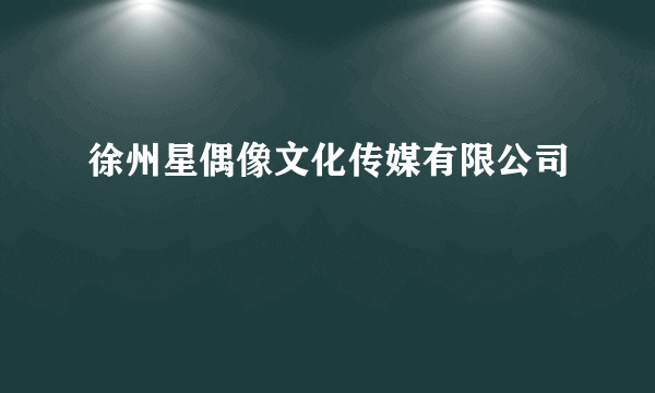 徐州星偶像文化传媒有限公司