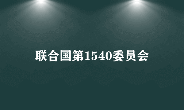 联合国第1540委员会