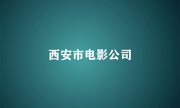 西安市电影公司