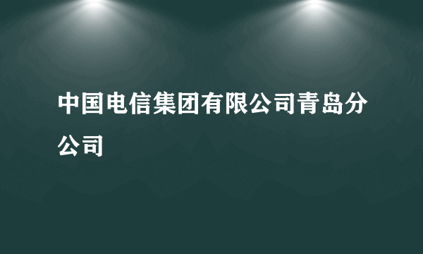 中国电信集团有限公司青岛分公司