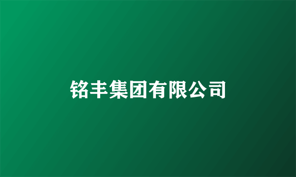 铭丰集团有限公司