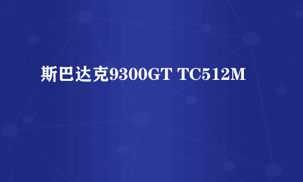 斯巴达克9300GT TC512M