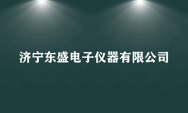 济宁东盛电子仪器有限公司