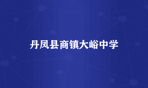 丹凤县商镇大峪中学