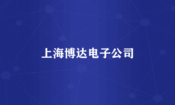 上海博达电子公司