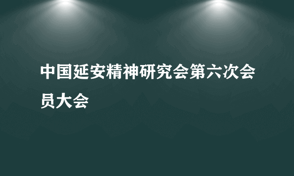 中国延安精神研究会第六次会员大会