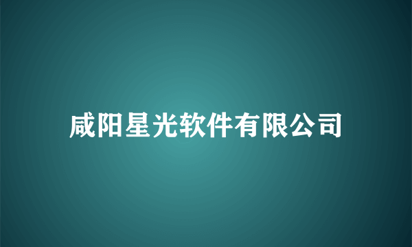 咸阳星光软件有限公司