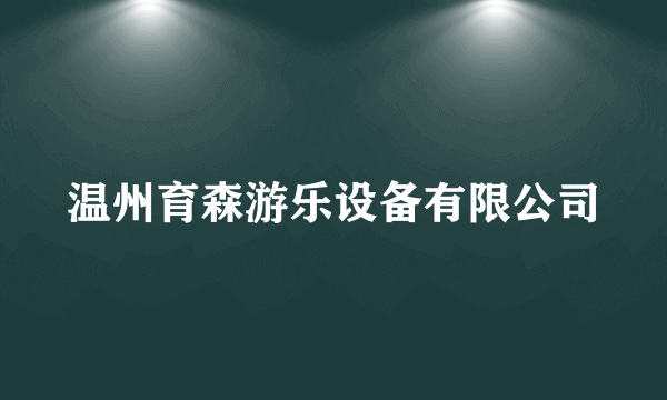 温州育森游乐设备有限公司