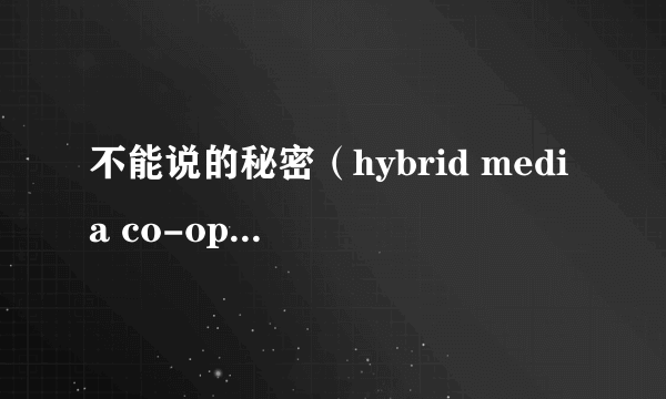 不能说的秘密（hybrid media co-op翻拍的电影）