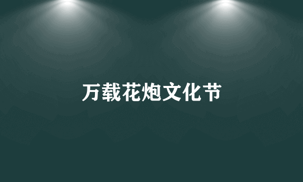 万载花炮文化节