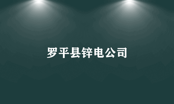 罗平县锌电公司